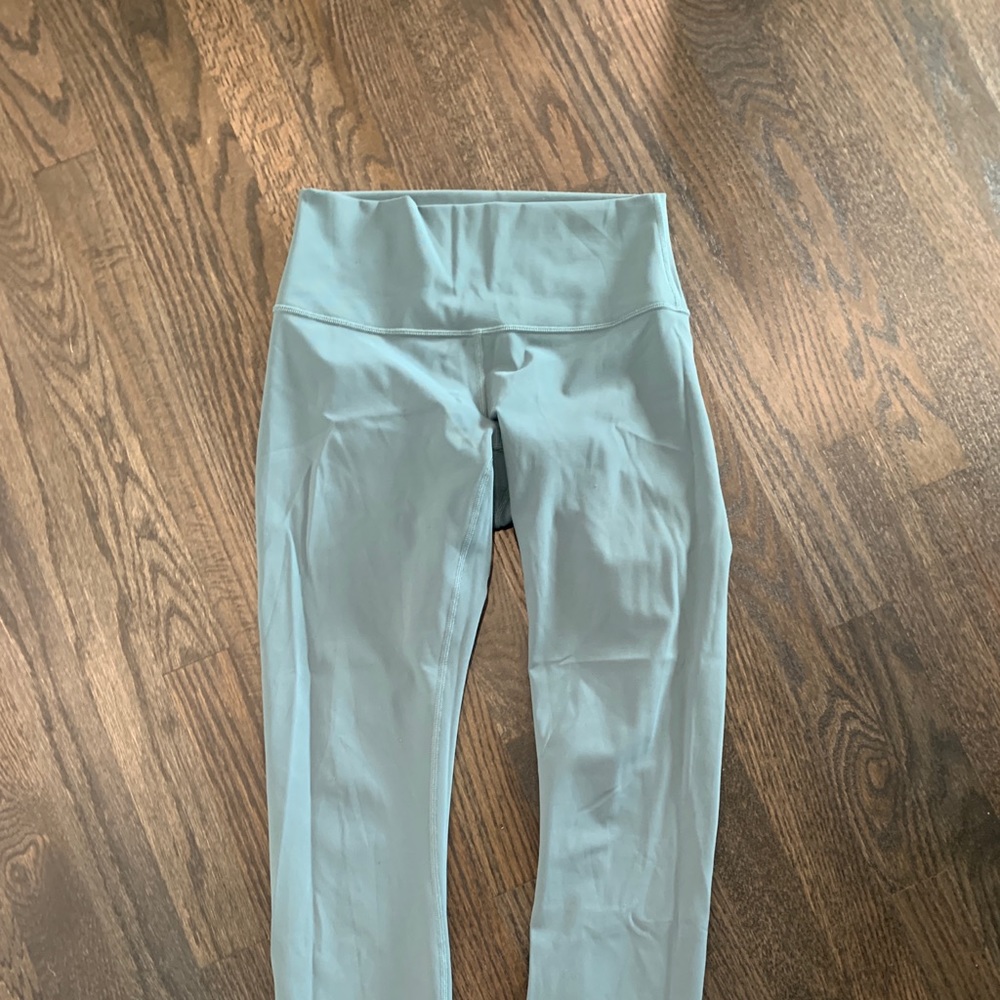 align lululemon leggings 28’ blue/green